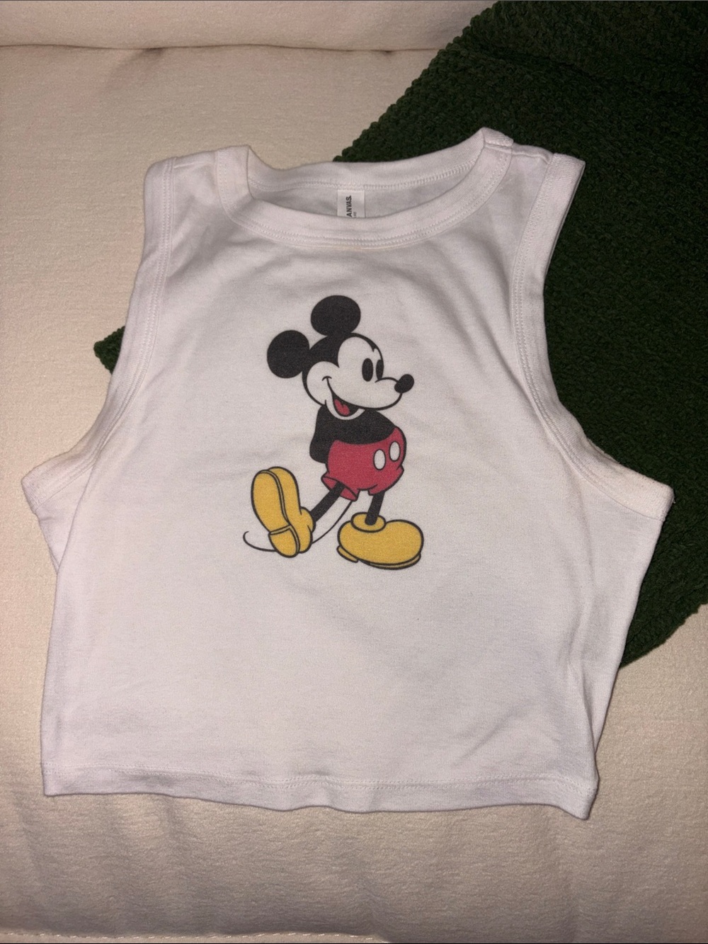 Cropped Mickey Mouse Tank - Etsy